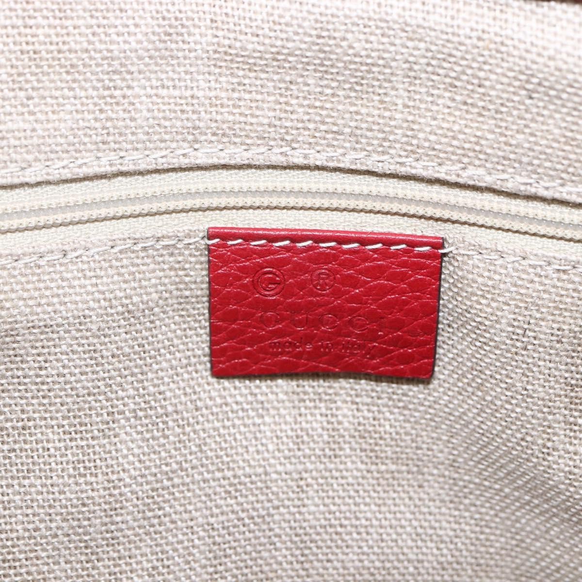 Gucci Vintage Soho Convertible Satchel Leather Red Leather Handbag (Pre-Owned)