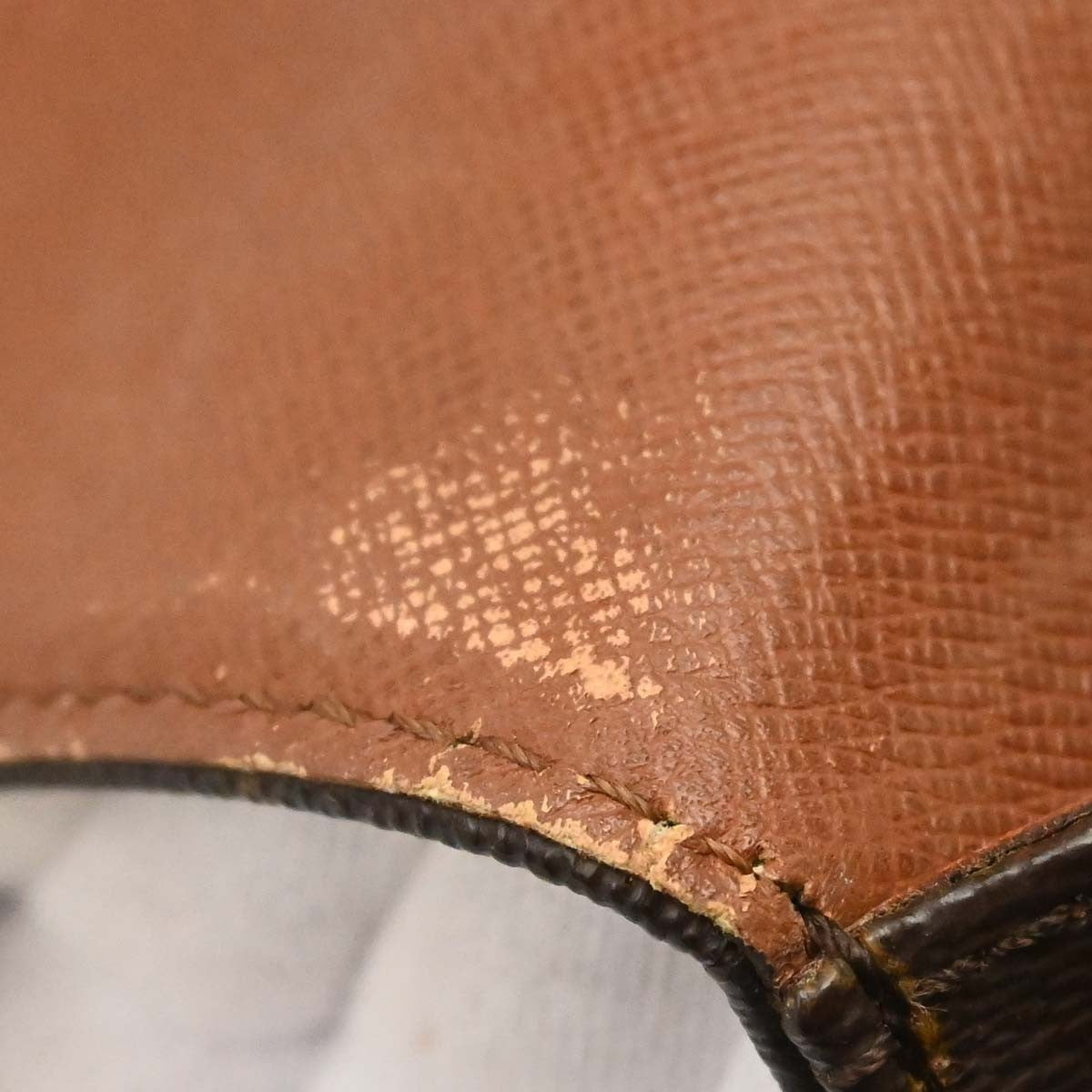 Louis Vuitton Cartouchiere Monogram Canvas Brown Canvas Handbag (Pre-Owned)