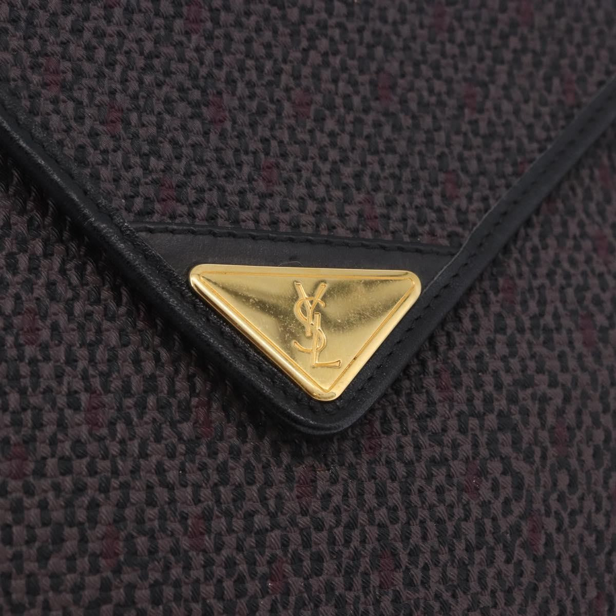 Saint Laurent Vintage Canvas Purple Canvas Shoulder Bag Bag (Pre-Owned)