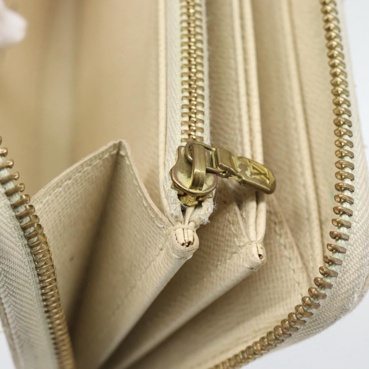 Louis Vuitton Zippy Organizer Damier Ebene Beige Canvas Wallets Accessory (Pre-Owned)