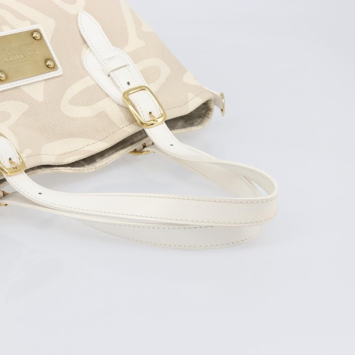 Louis Vuitton Tahitienne Cabas Canvas Beige Canvas Tote Bag Bag (Pre-Owned)