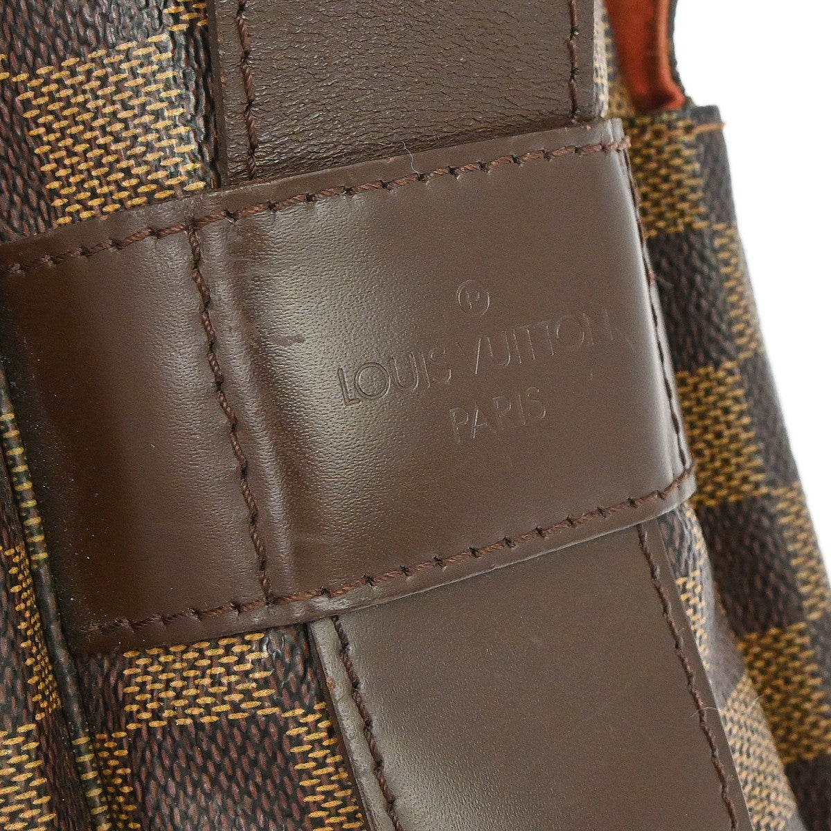 Louis Vuitton Naviglio Damier Brown Canvas Shoulder Bag Bag (Pre-Owned)