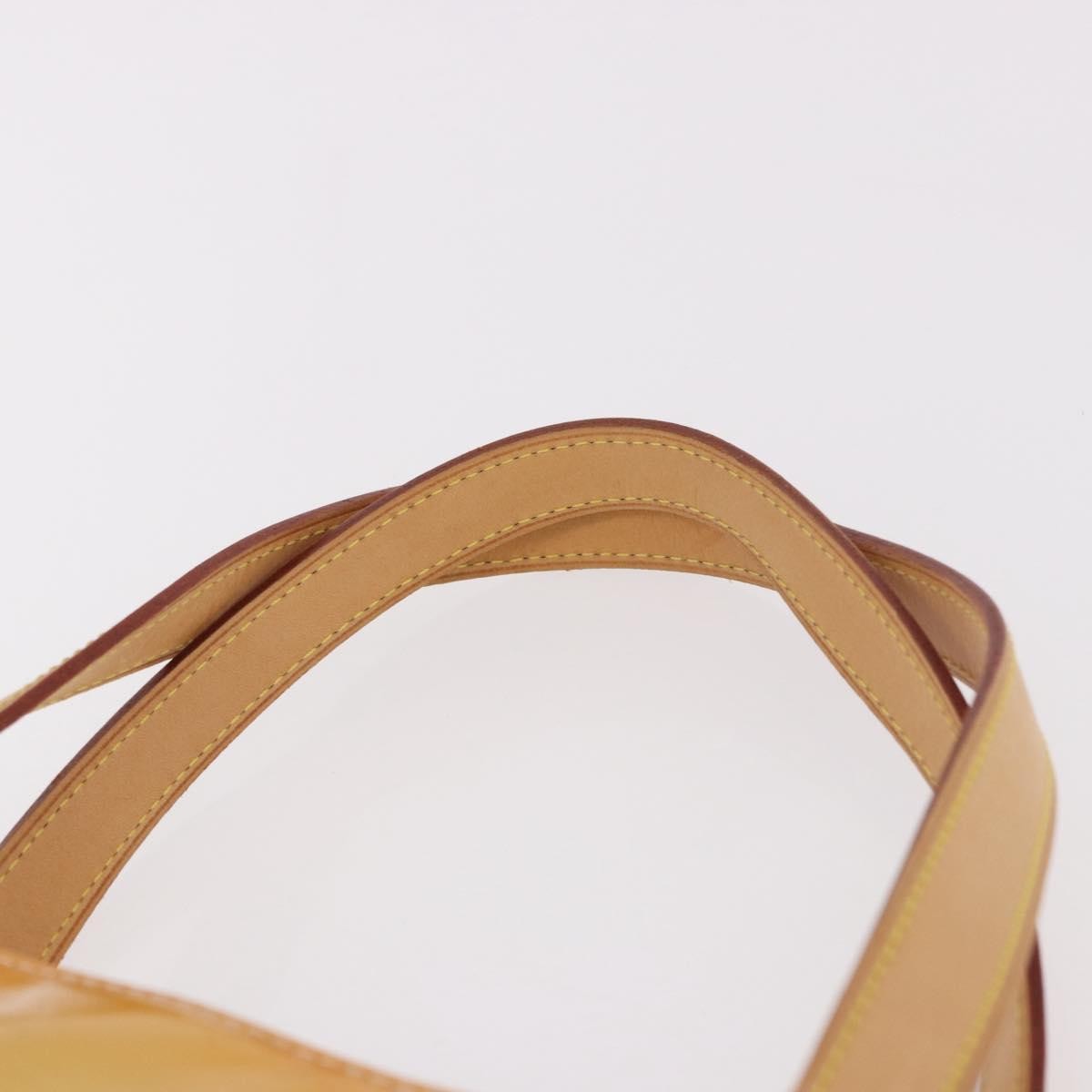 Louis Vuitton Houston Monogram Vernis Yellow Patent_Leather Handbag (Pre-Owned)