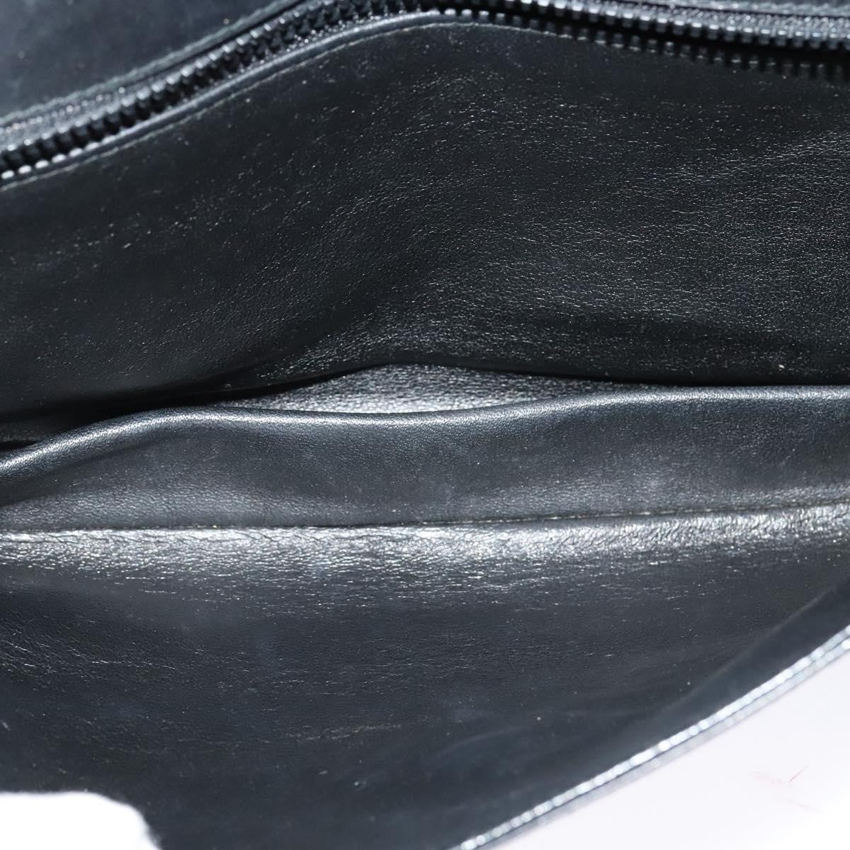 Bally Vintage Leather Black Leather Shoulder Bag Bag (Pre-Owned)