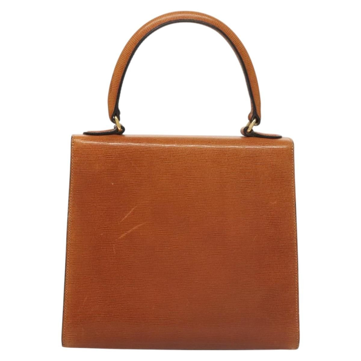Celine Vintage Leather Brown Leather Handbag (Pre-Owned)