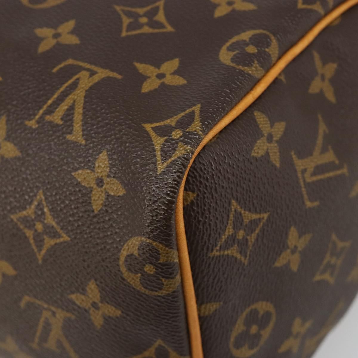Louis Vuitton Speedy Monogram Canvas Neutral Canvas Handbag (Pre-Owned)