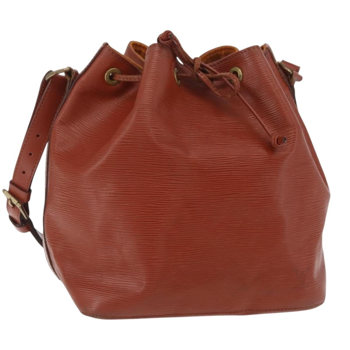 Louis Vuitton Petit Noe Epi Leather Brown Leather Handbag (Pre-Owned)