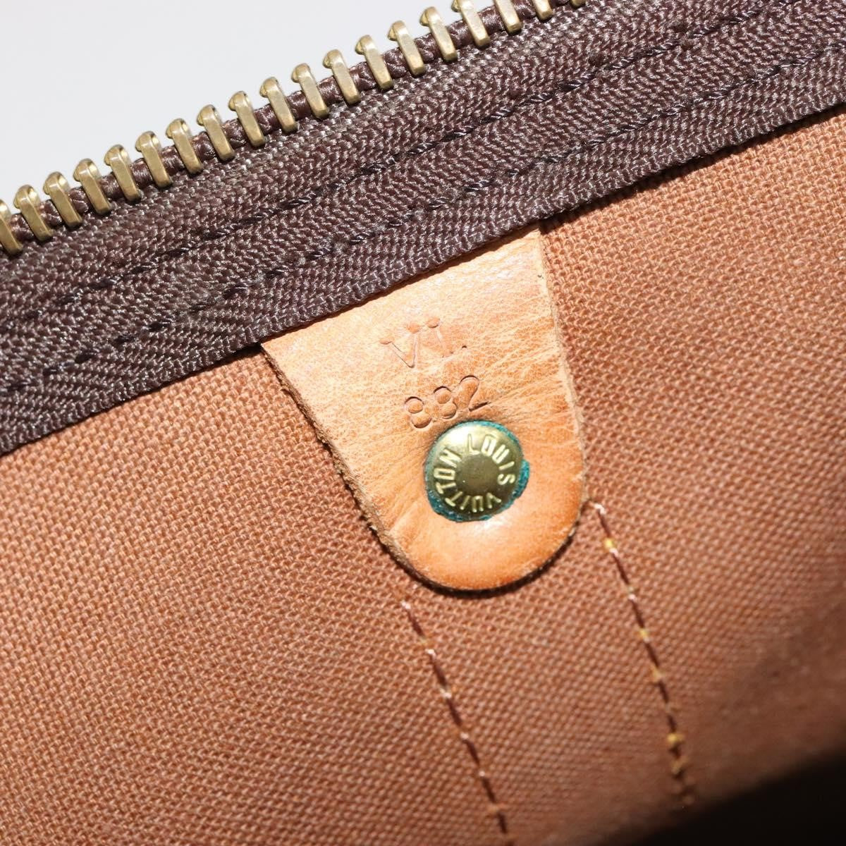 Louis Vuitton Keepall Monogram Canvas Brown Canvas Travel Bag Bag (Pre-Owned)