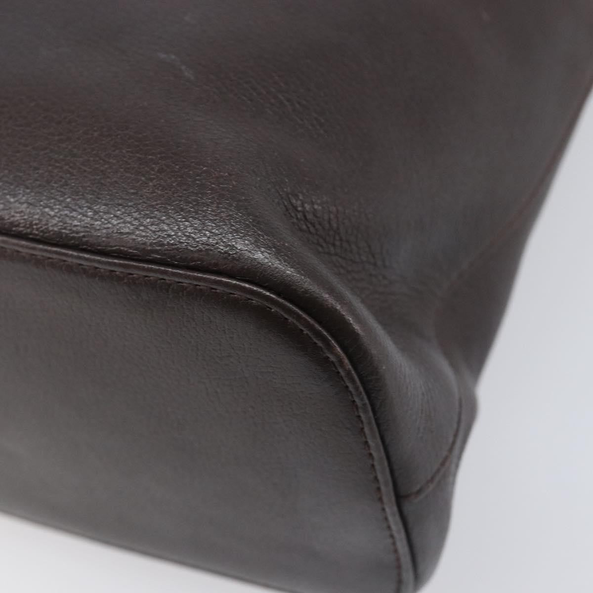 Burberry Shoulder Bag Leather Brown Leather Shoulder Bag Bag (Pre-Owned)