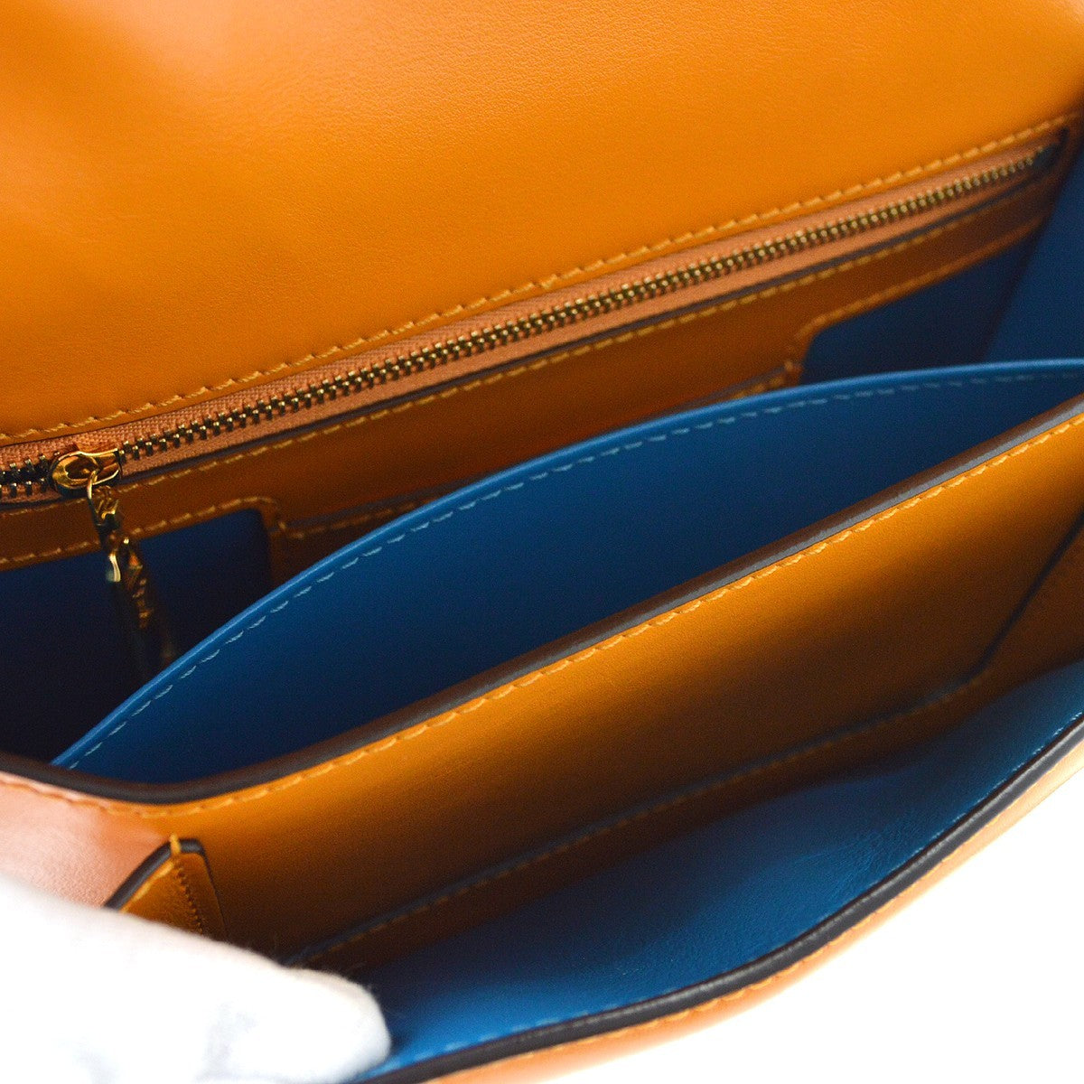 Louis Vuitton Lv Pont 9 Leather Orange Leather Shoulder Bag Bag (Pre-Owned)