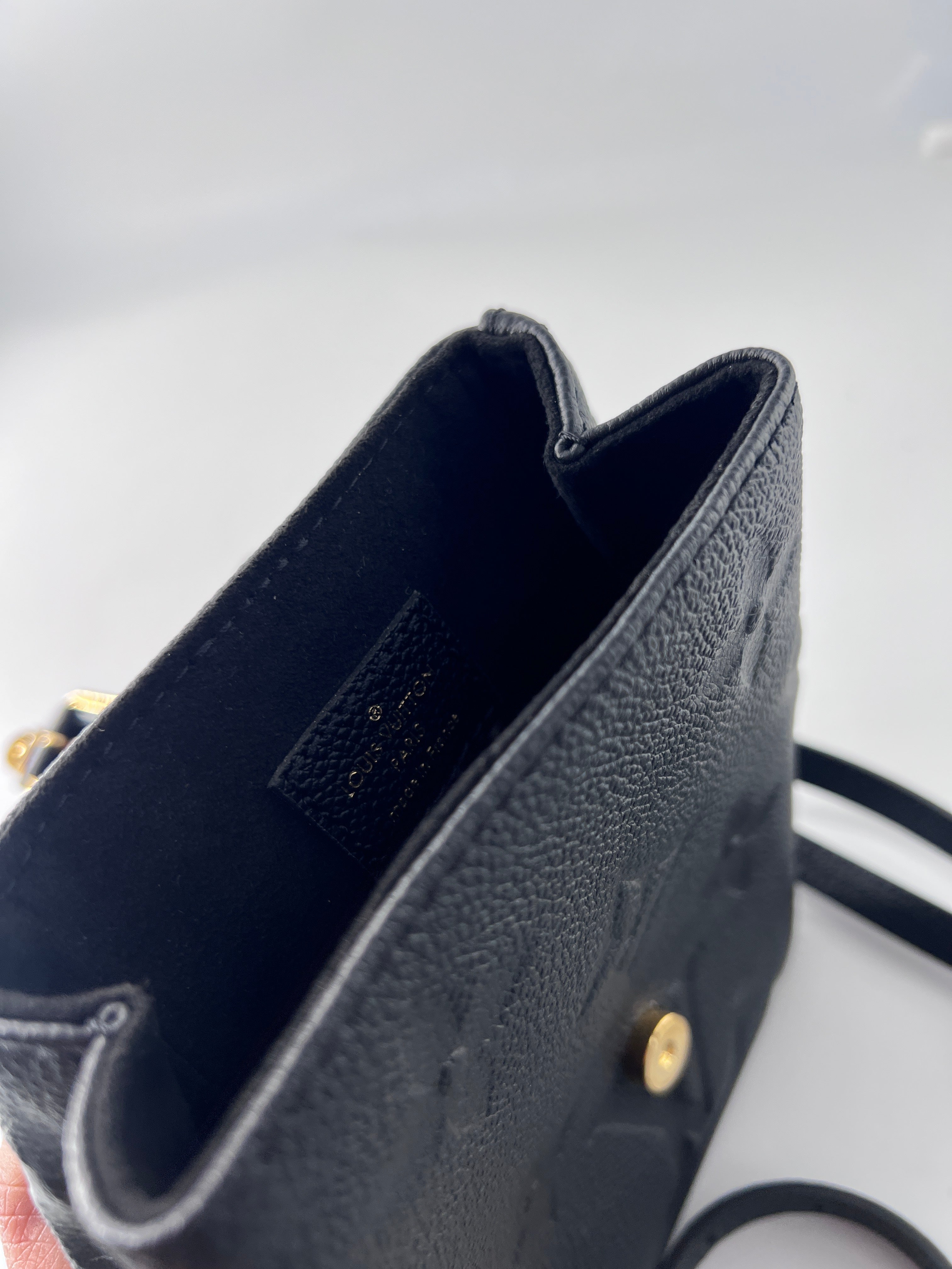 Louis Vuitton Tiny Backpack Monogram Empreinte Giant Black Leather Backpack Bag (Pre-Owned)