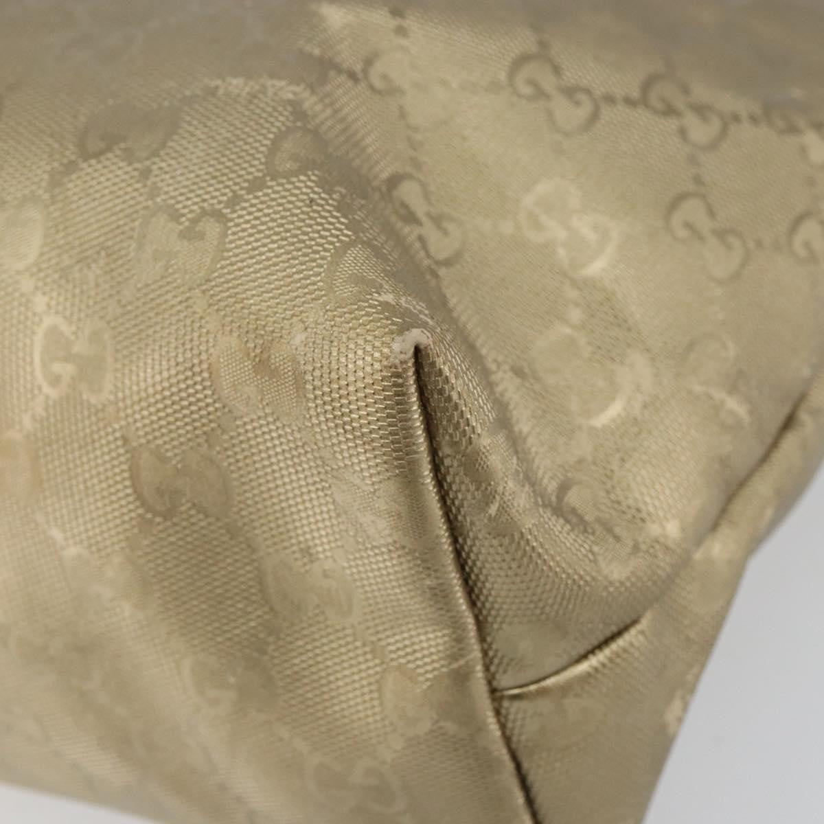 Gucci Plus Gg Imprime Gold Pvc Tote Bag Bag (Pre-Owned)