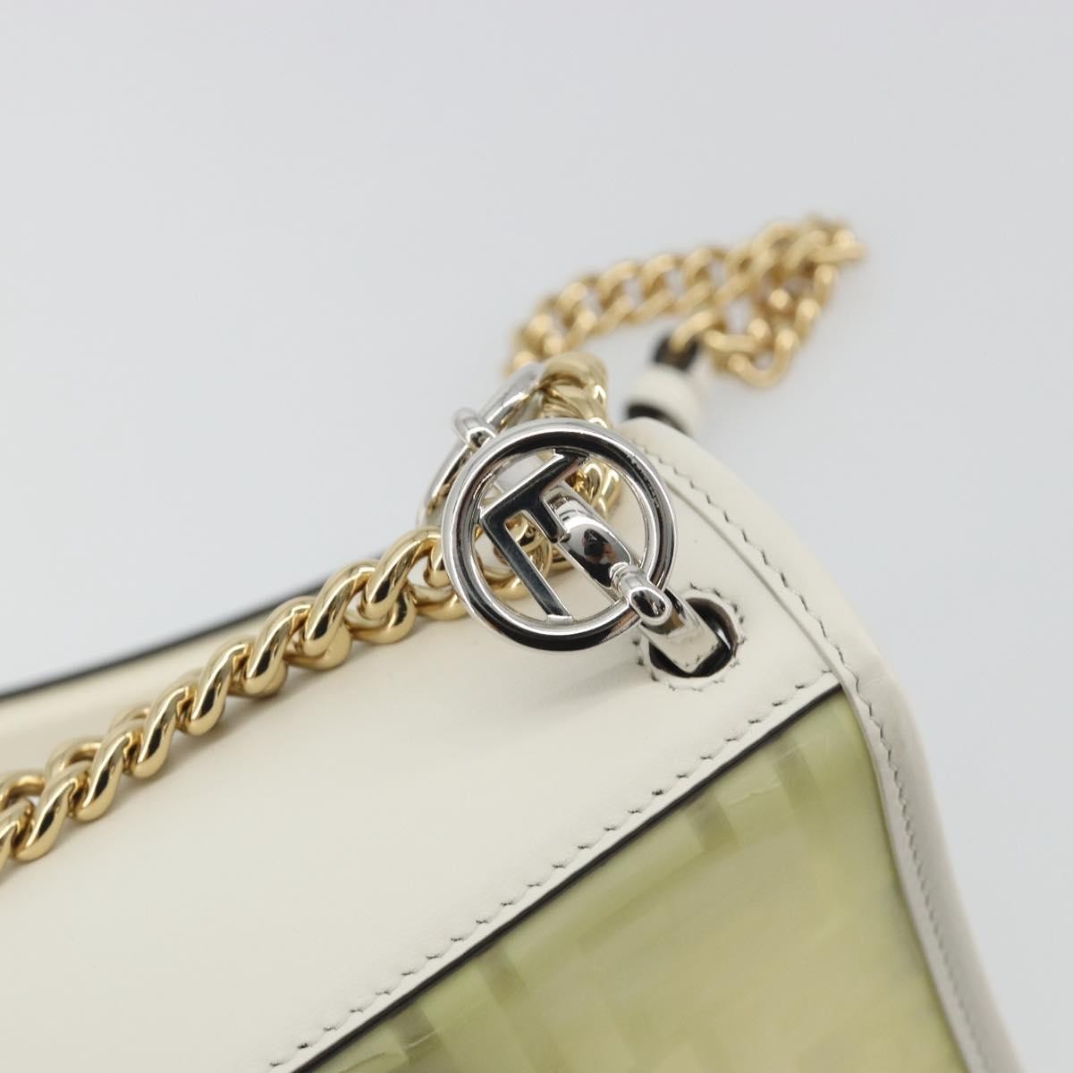 Fendi Kan I F Zucca Pu Clear Canvas Shoulder Bag Bag (Pre-Owned)