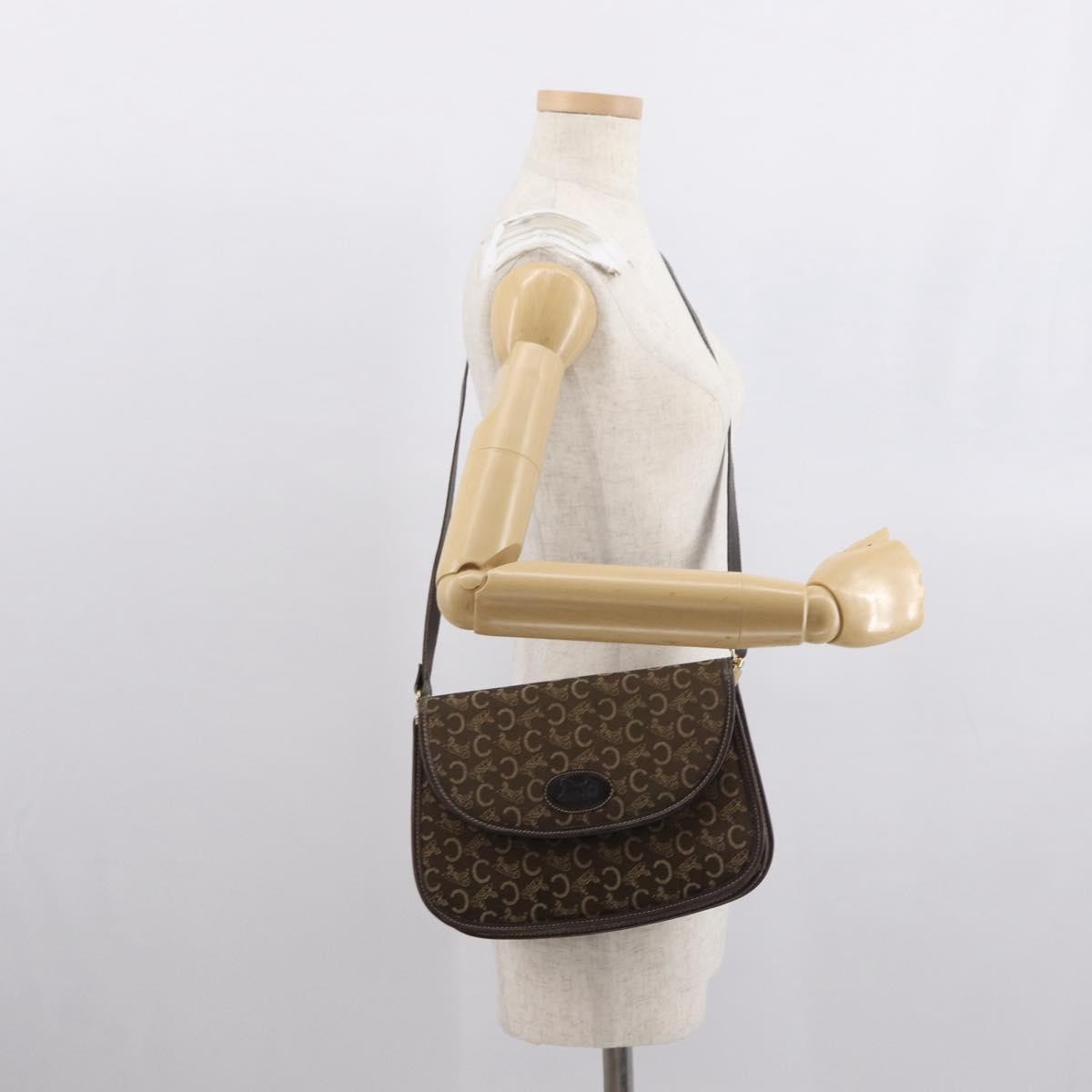 Celine C Sulky Canvas Brown Canvas Shoulder Bag Bag (Pre-Owned)