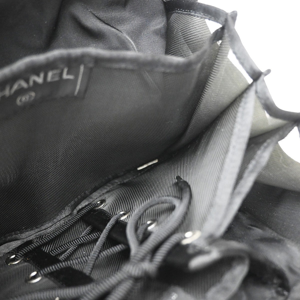 Chanel Millennium 2005 Jersey Black Canvas Handbag (Pre-Owned)