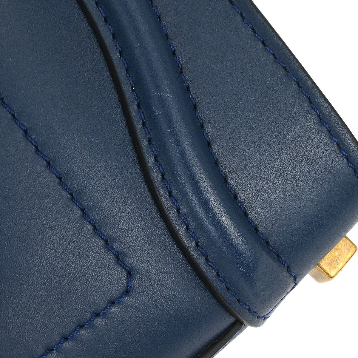 Celine Luggage Smooth Leather Blue Leather Handbag (Pre-Owned)