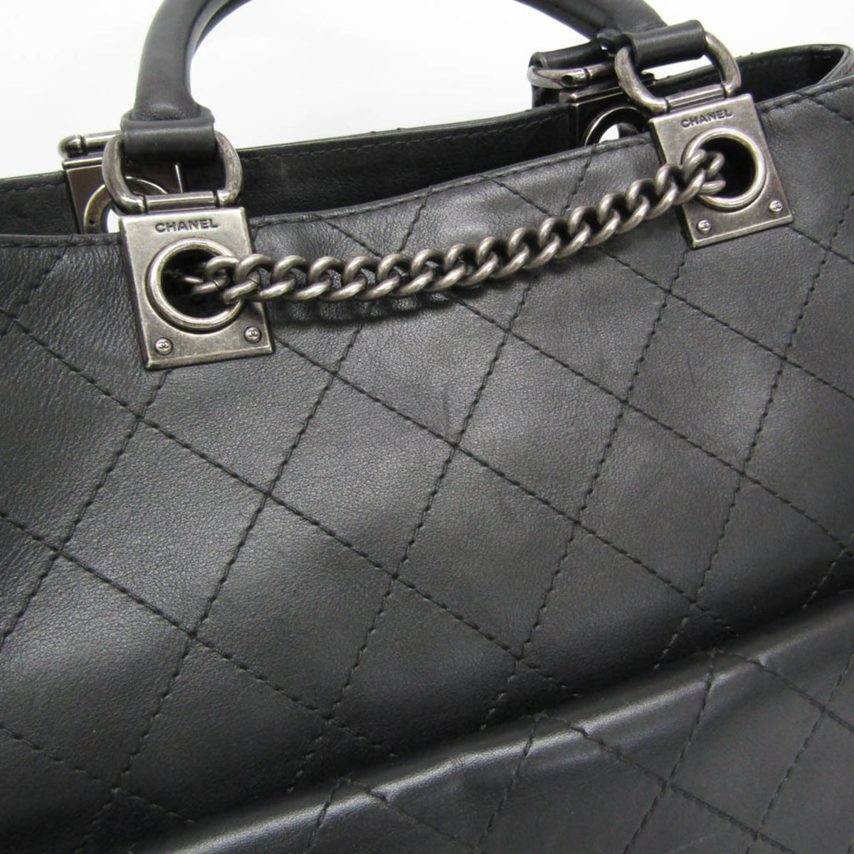 Chanel Urban Luxury Quilted Calfskin Black Leather Backpack Bag (Pre-Owned)