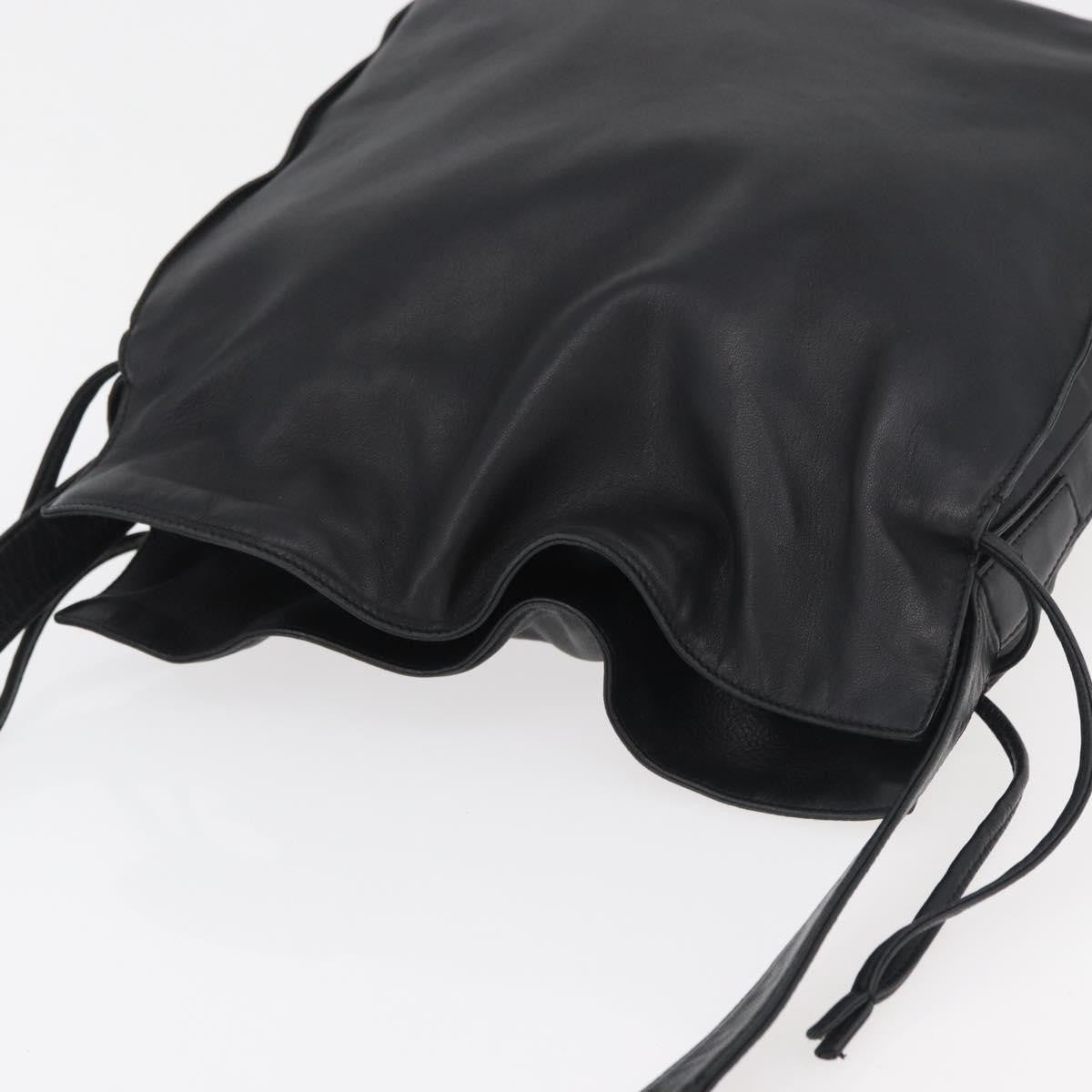 Loewe Flamenco Leather Black Leather Shoulder Bag Bag (Pre-Owned)