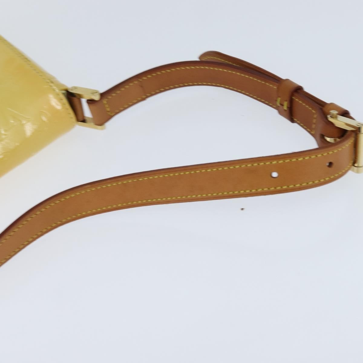 Louis Vuitton Thompson Street Monogram Vernis Yellow Patent_Leather Handbag (Pre-Owned)