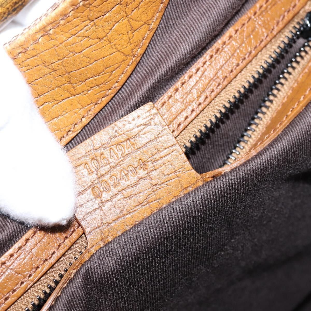 Gucci Vintage Bamboo Handle Gg Canvas Beige Canvas Tote Bag Bag (Pre-Owned)