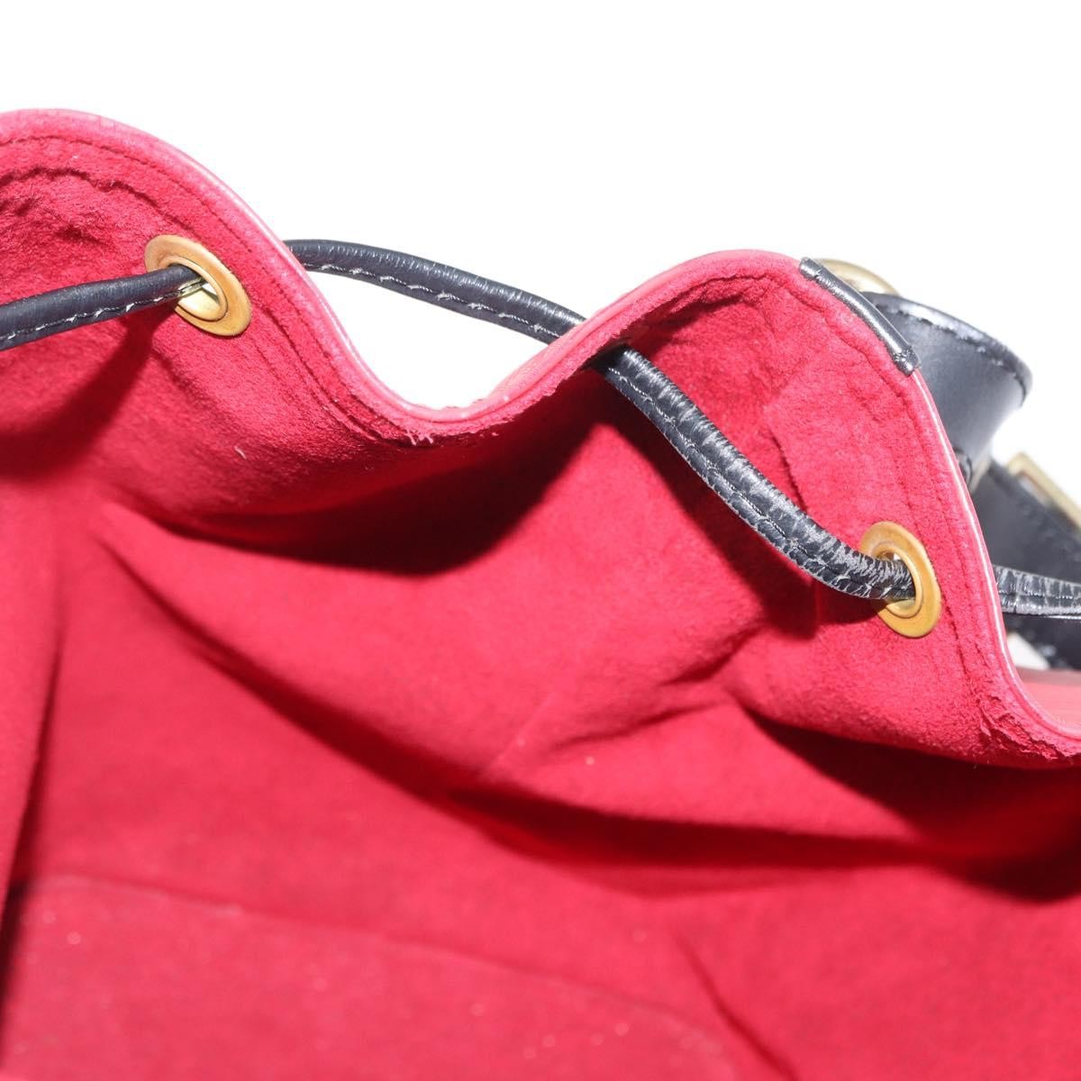 Louis Vuitton Bicolor Petit Noe Epi Leather Red Leather Handbag (Pre-Owned)