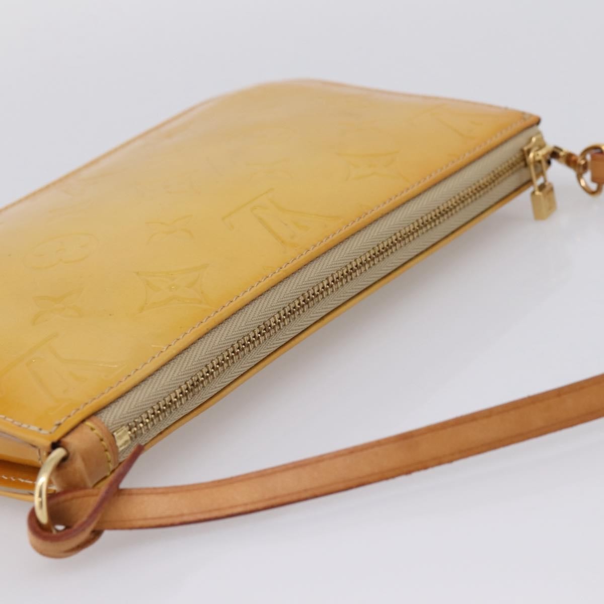 Louis Vuitton Lexington Pochette Monogram Vernis Beige Patent_Leather Clutche & Pouche Bag (Pre-Owned)