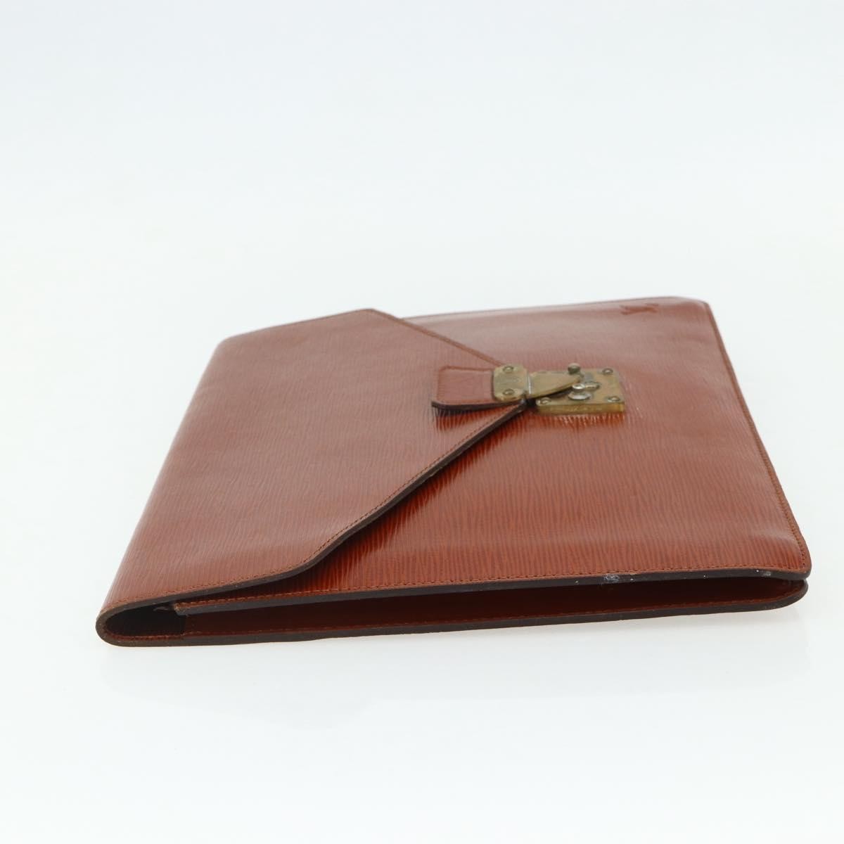 Louis Vuitton Porte-Documents Senateur Epi Leather Brown Leather Clutche & Pouche Bag (Pre-Owned)