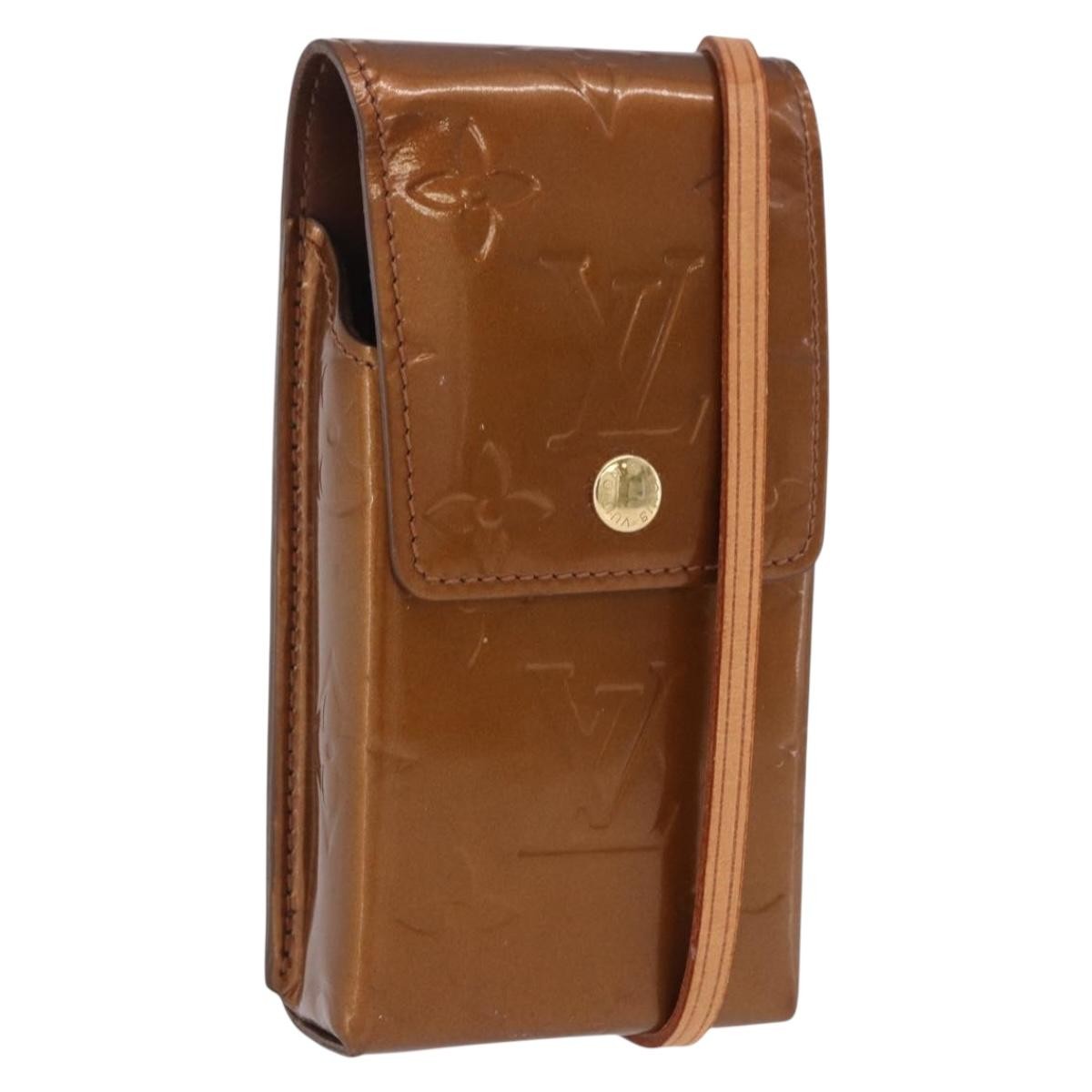 Louis Vuitton Walker Monogram Vernis Brown Patent_Leather Wallets Accessory (Pre-Owned)