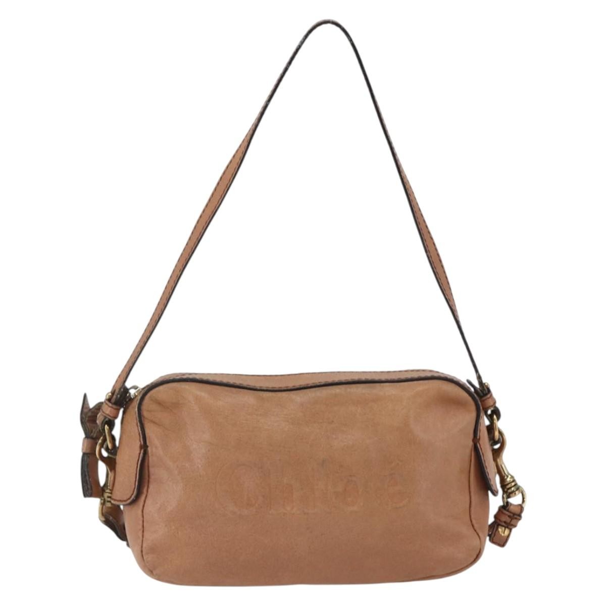 Chloe Vintage Leather Brown Leather Shoulder Bag Bag (Pre-Owned)