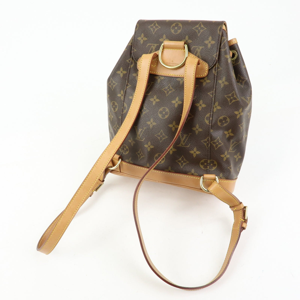 Louis Vuitton Vintage Montsouris Monogram Canvas Brown Canvas Backpack Bag (Pre-Owned)