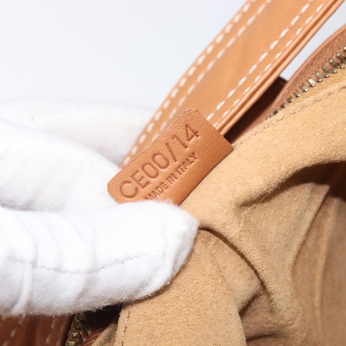 Celine Shoulder Leather Brown Leather Shoulder Bag Bag (Pre-Owned)
