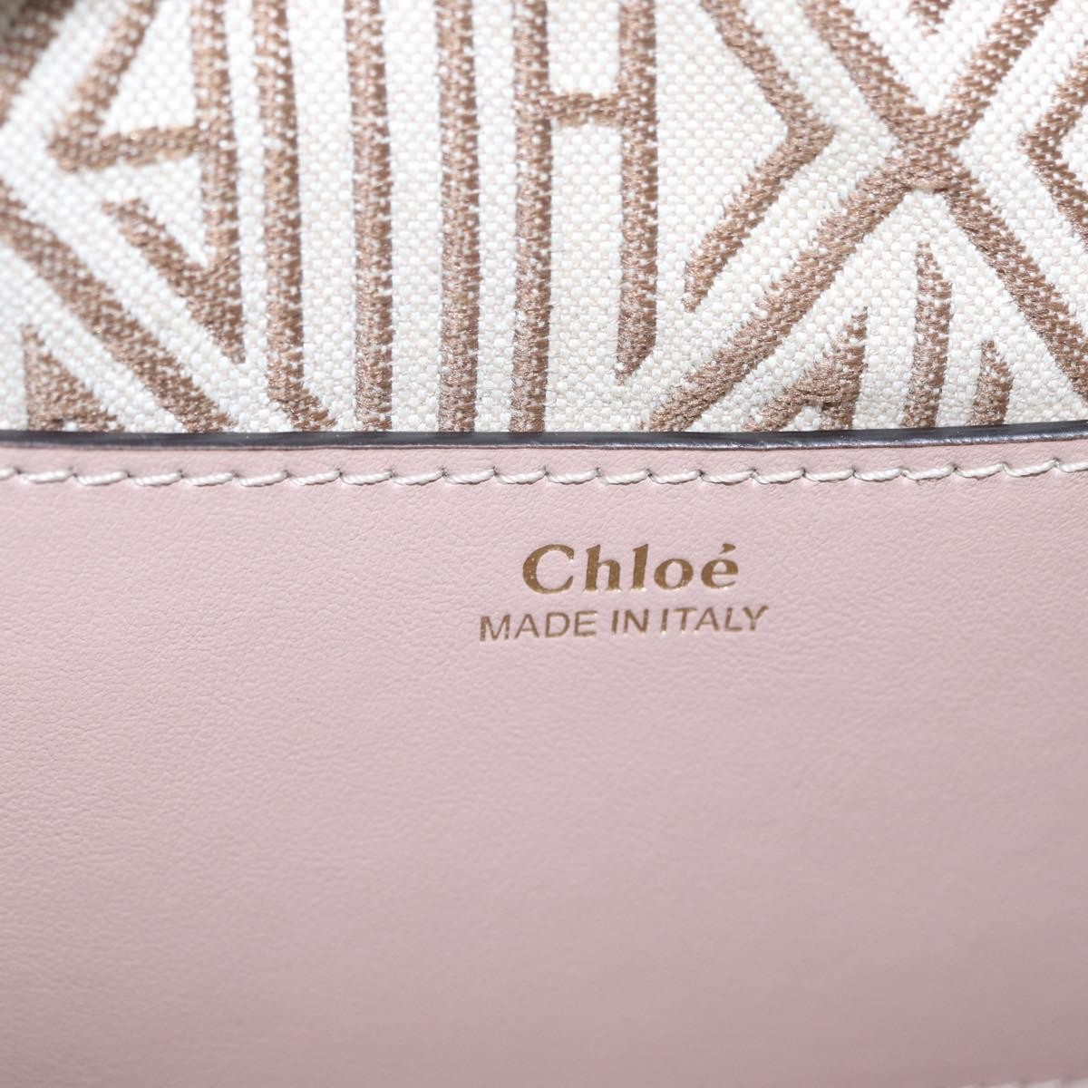 Chloe Daria Chain Leather Pink Leather Handbag (Pre-Owned)