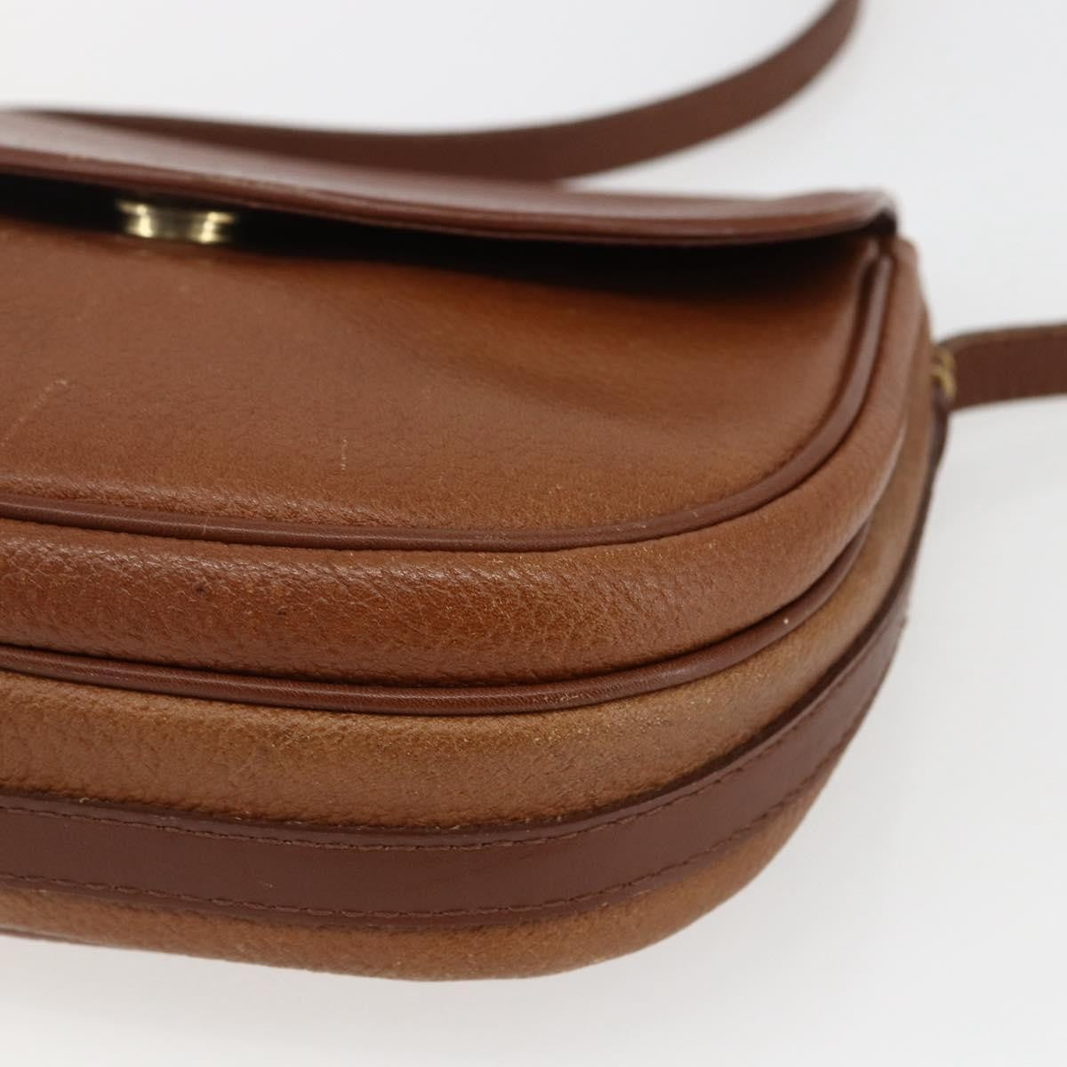 Burberry Vintage Leather Brown Leather Shoulder Bag Bag (Pre-Owned)