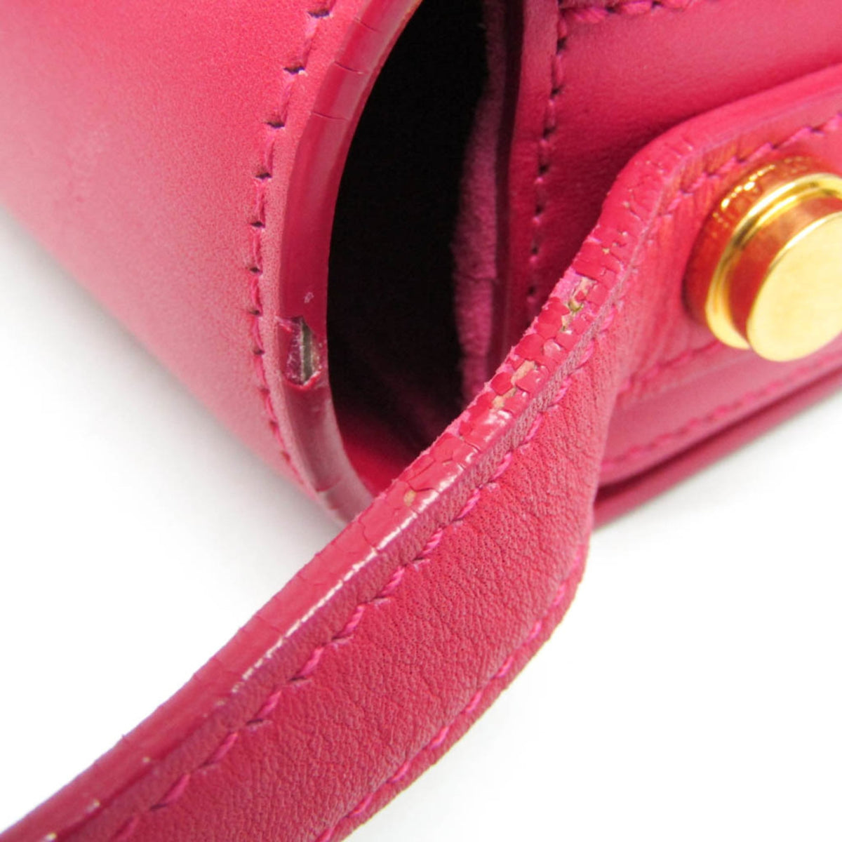 Saint Laurent Vintage Leather Pink Leather Shoulder Bag Bag (Pre-Owned)