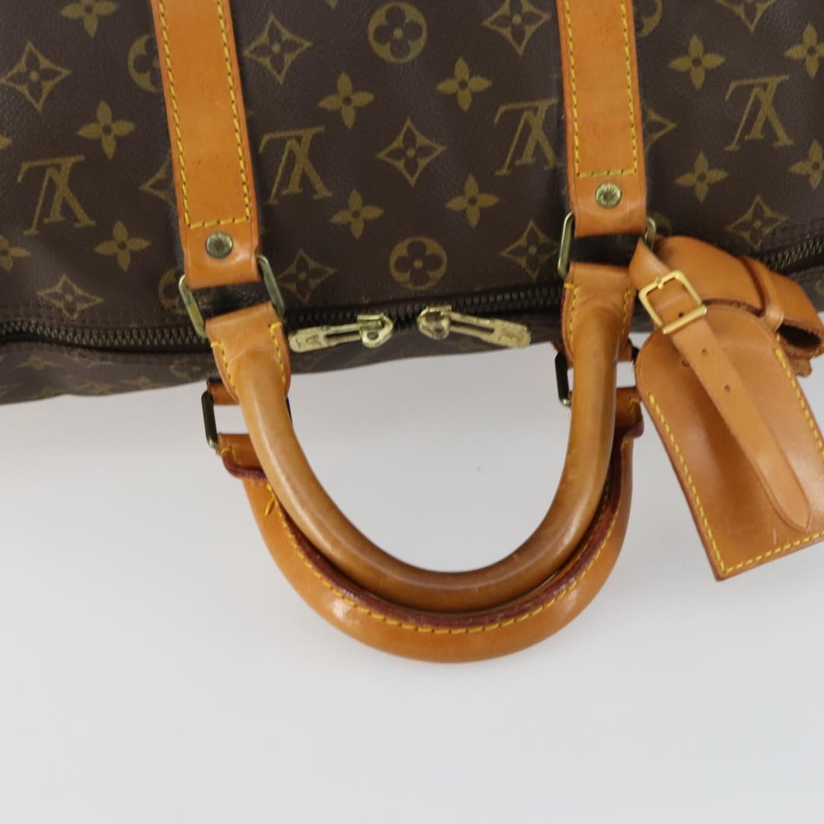 Louis Vuitton Keepall Monogram Canvas Brown Canvas Travel Bag Bag (Pre-Owned)