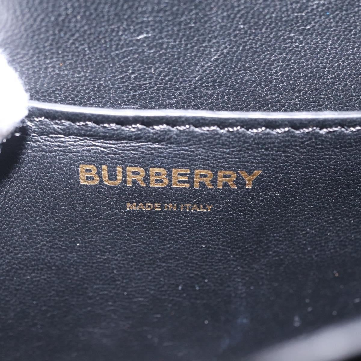 Burberry Tb Belt Leather Black Leather Clutche & Pouche Bag (Pre-Owned)