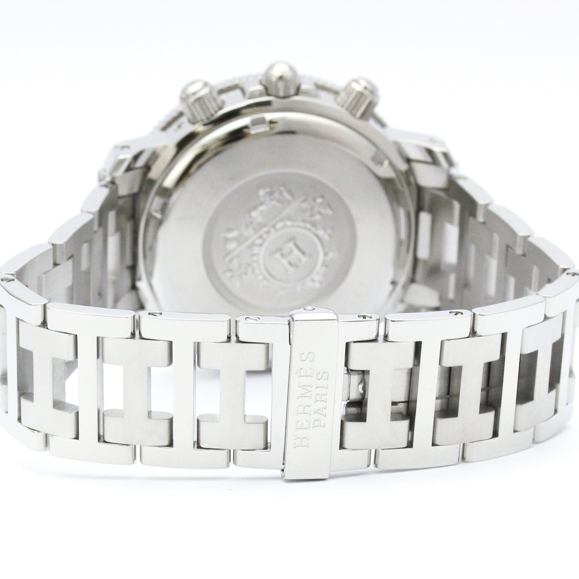 Hermes Clipper Diver Chronograph Quartz Stainless Steel Watch (Pre-Owned)