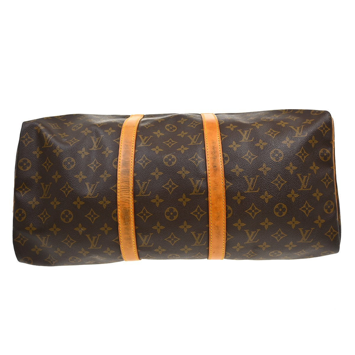 Louis Vuitton Keepall Monogram Brown Canvas Travel Bag Bag (Pre-Owned)