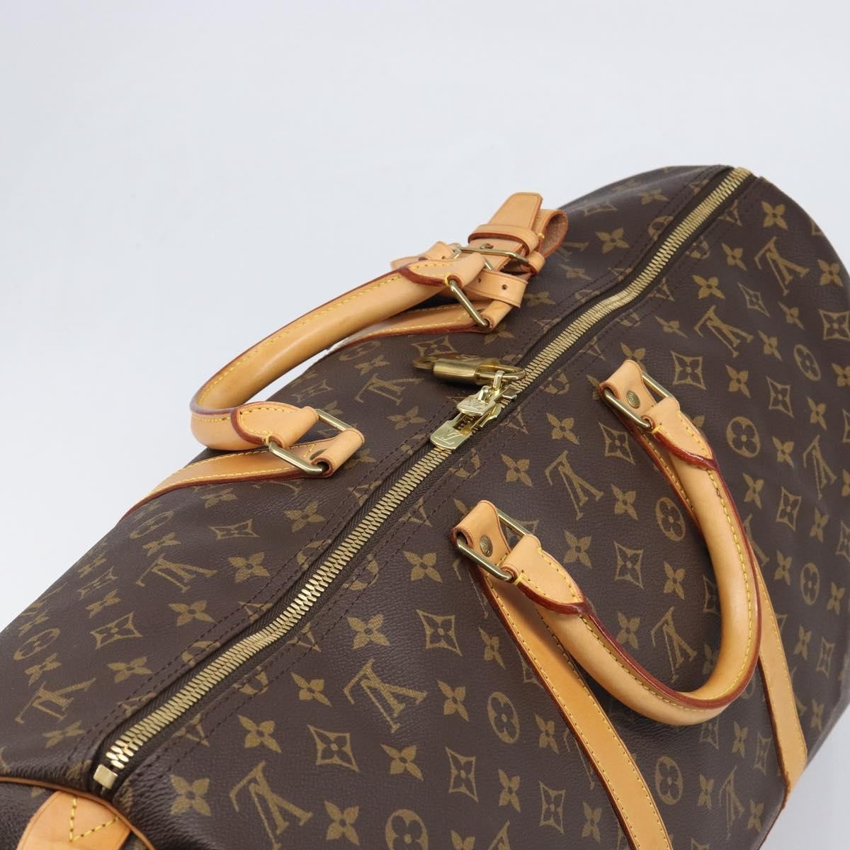 Louis Vuitton Keepall Monogram Canvas Brown Canvas Travel Bag Bag (Pre-Owned)