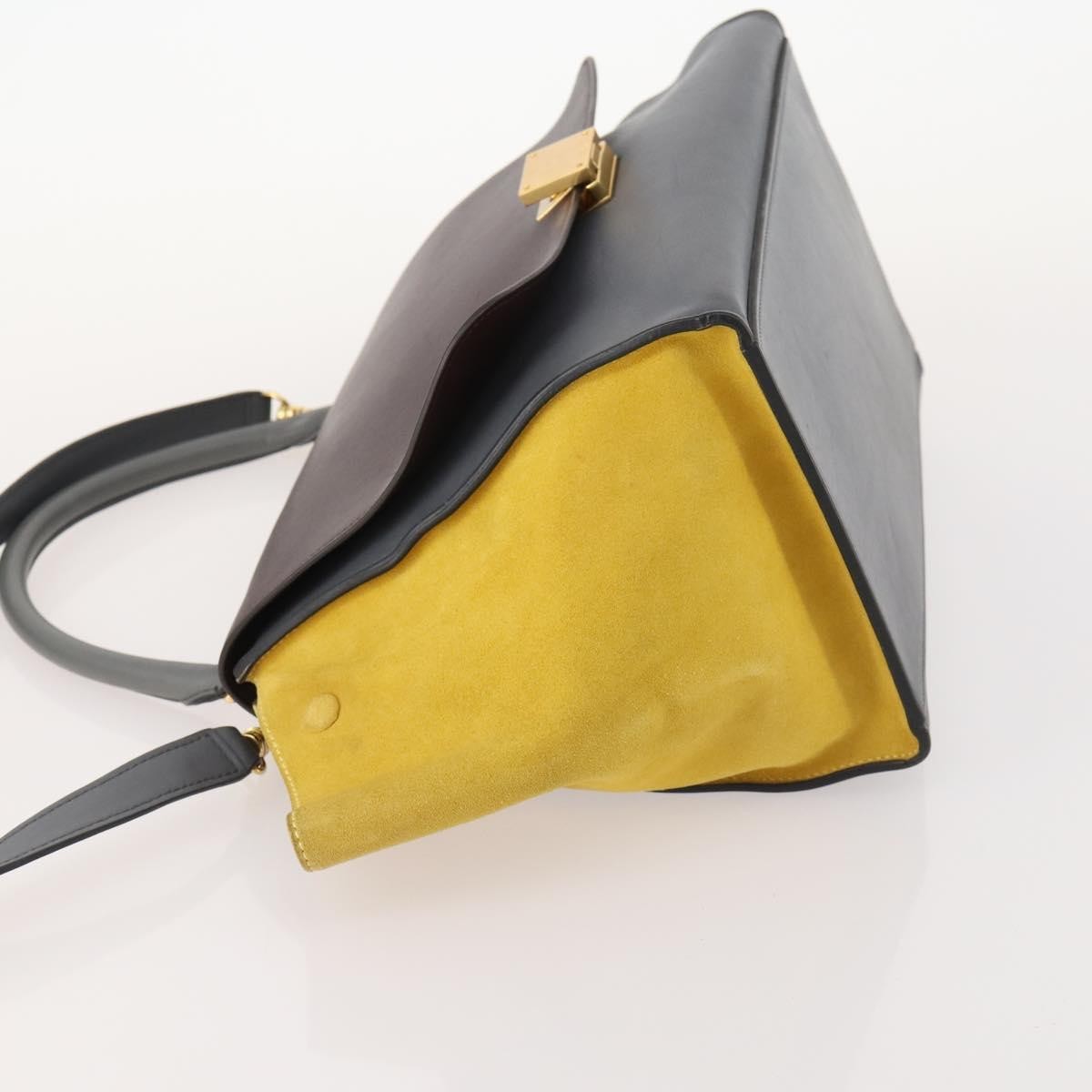 Celine Tricolor Trapeze Leather Multicolour Leather Handbag (Pre-Owned)