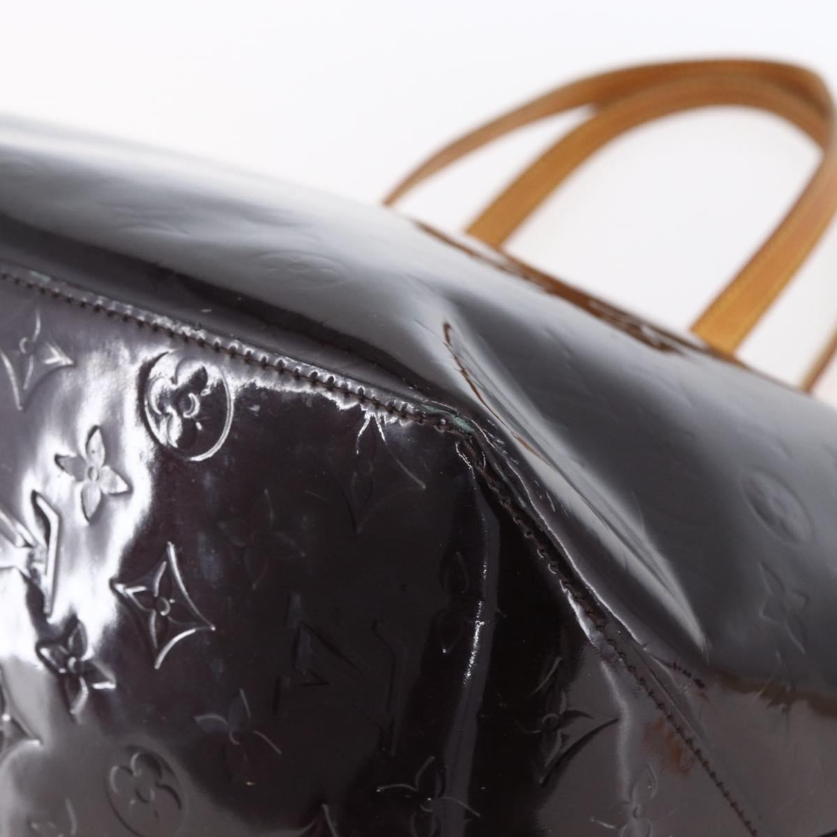 Louis Vuitton Bellevue Monogram Vernis Burgundy Patent_Leather Tote Bag Bag (Pre-Owned)