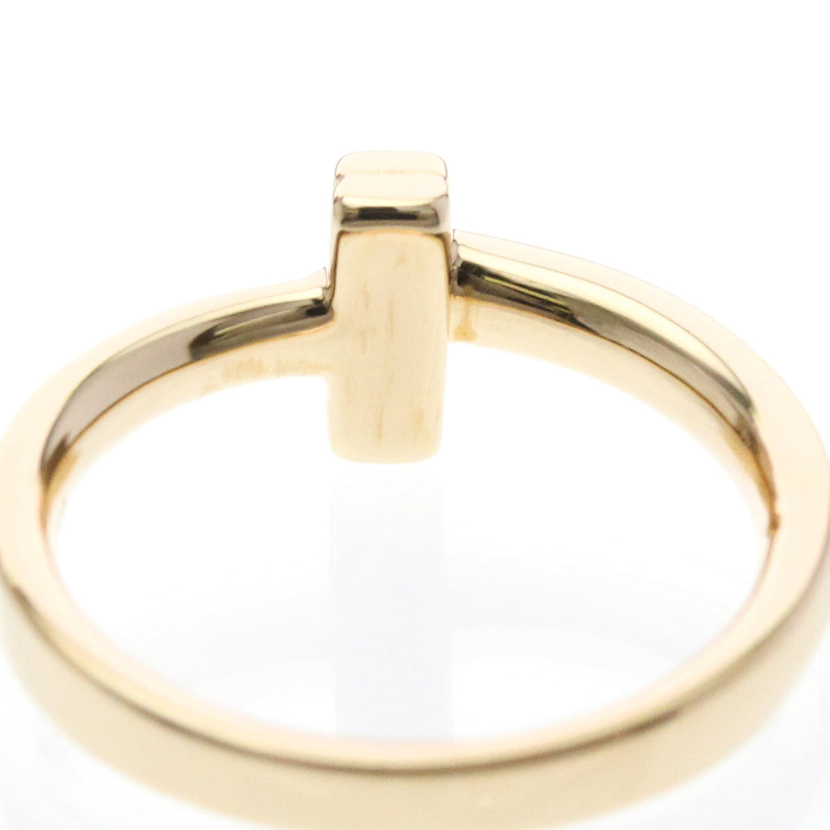 Tiffany & Co. T One 18K White Gold Gold Pink_Gold Ring Jewelry (Pre-Owned)