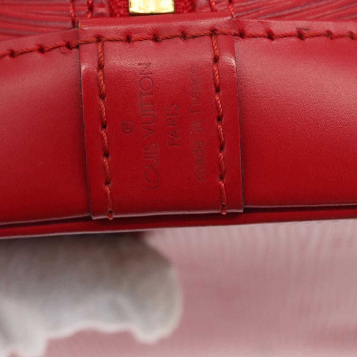 Louis Vuitton Alma Epi Leather Red Leather Handbag (Pre-Owned)