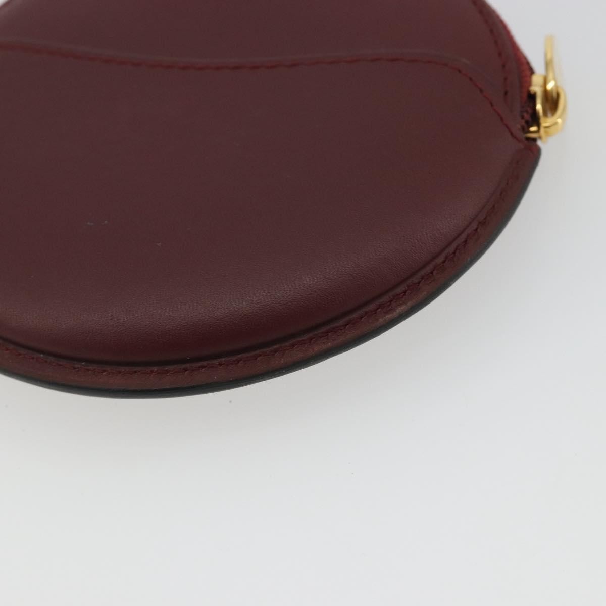 Cartier Must De Cartier Leather Burgundy Leather Wallets Accessory (Pre-Owned)