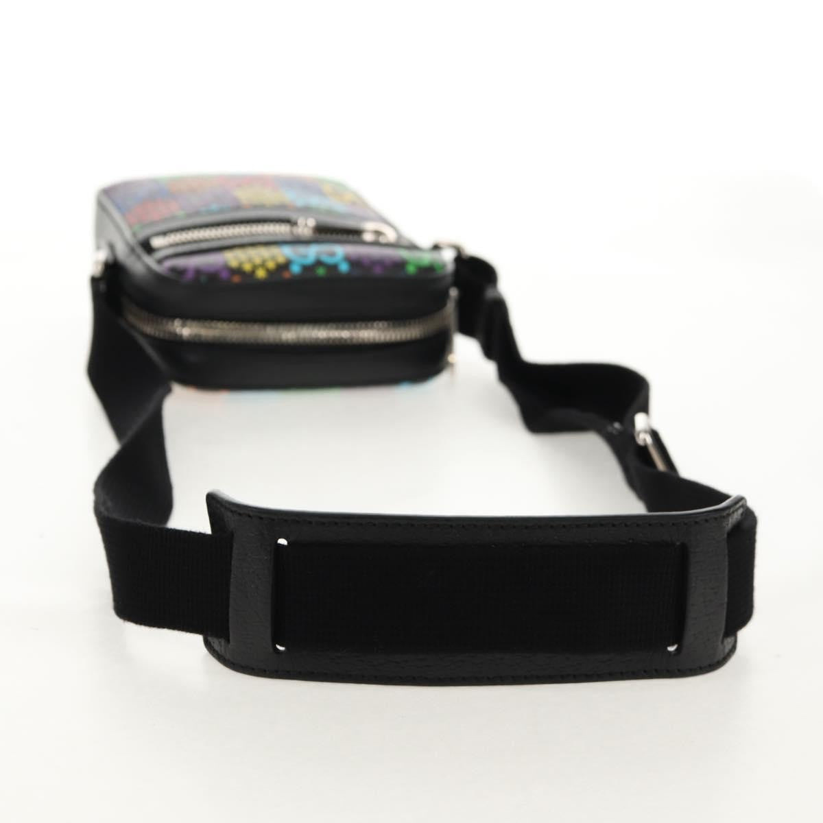 Gucci Front Zip Messenger Psychedelic Print Gg Coated Canvas Multicolour Canvas Shoulder Bag Bag (Pre-Owned)