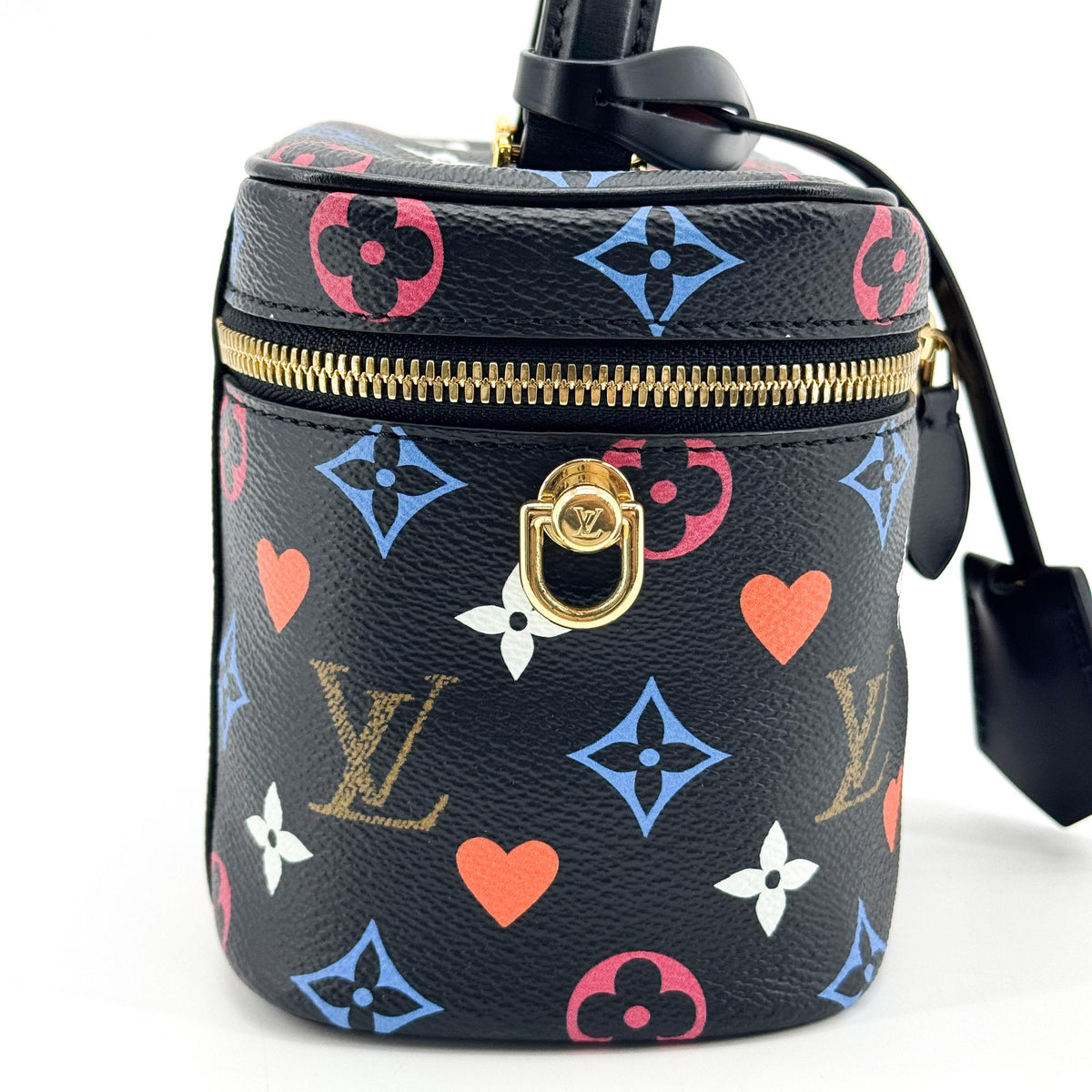 Louis Vuitton Vanity Limited Edition Game On Multicolor Monogram Black Canvas Handbag (Pre-Owned)