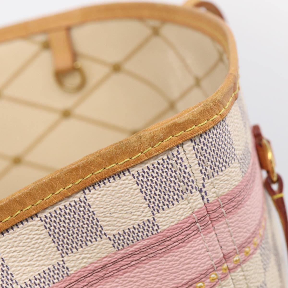 Louis Vuitton Neverfull Nm Limited Edition Damier Summer Trunks Multicolour Canvas Tote Bag Bag (Pre-Owned)