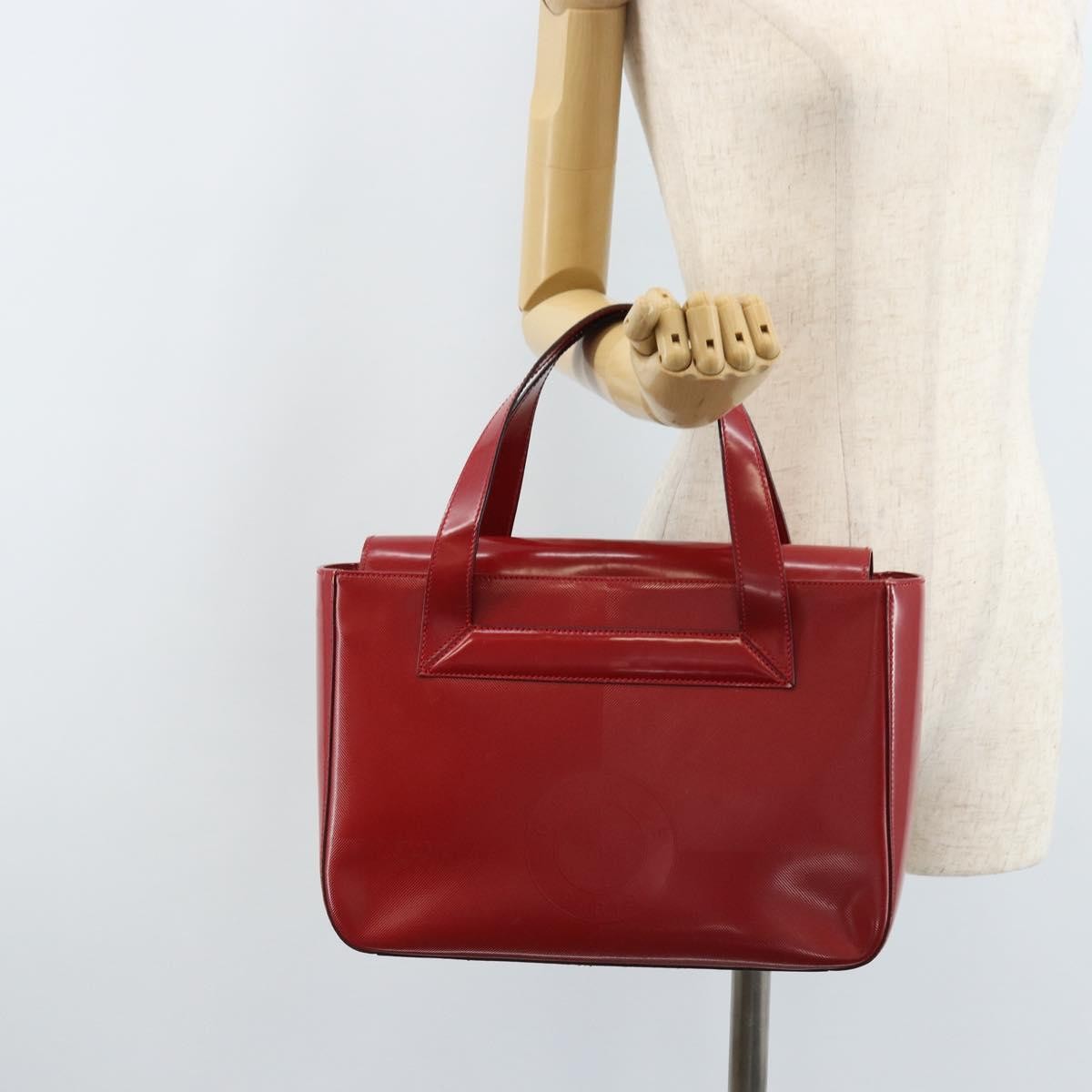 Celine Vintage Leather Red Leather Handbag (Pre-Owned)