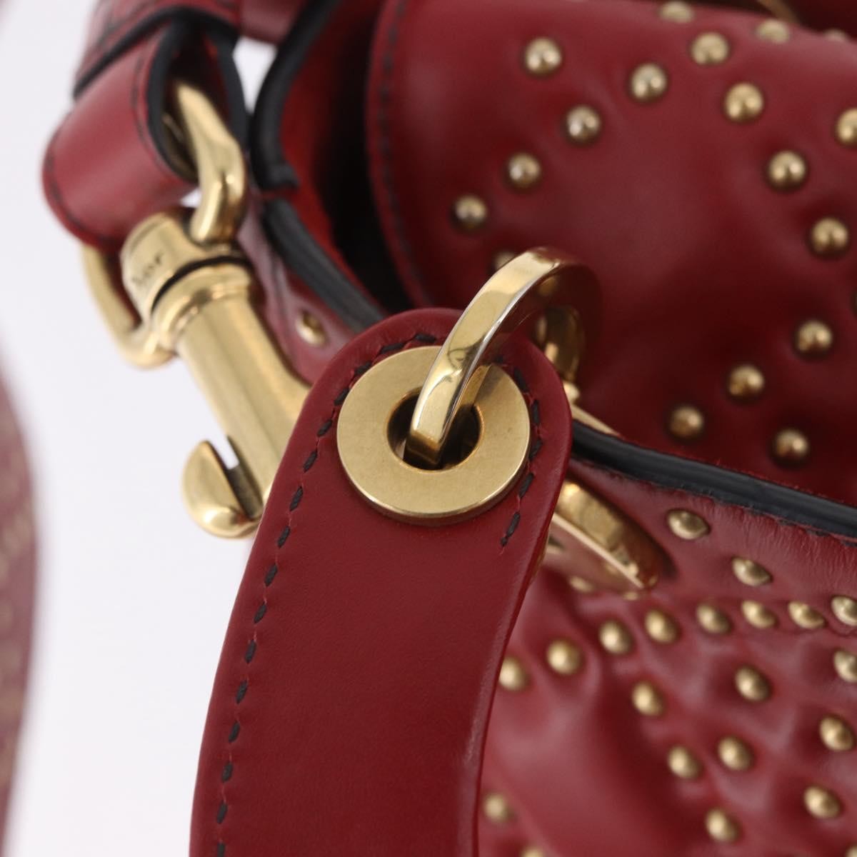 Christian Dior Lady Dior Red Leather Handbag (Pre-Owned)