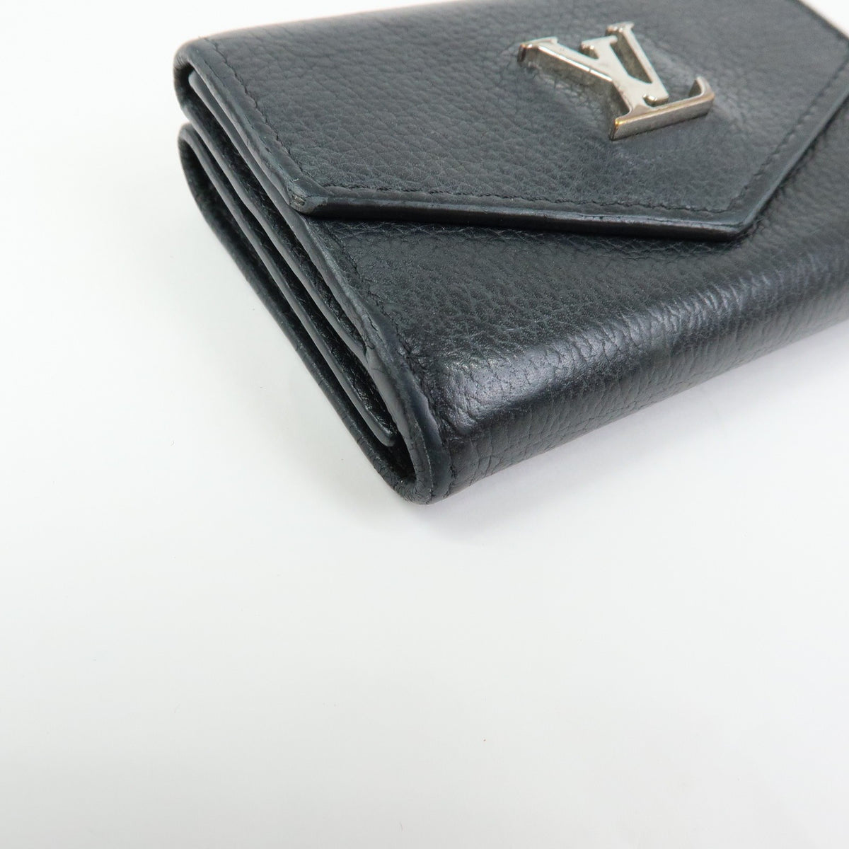 Louis Vuitton Lockmini Leather Black Leather Wallets Accessory (Pre-Owned)
